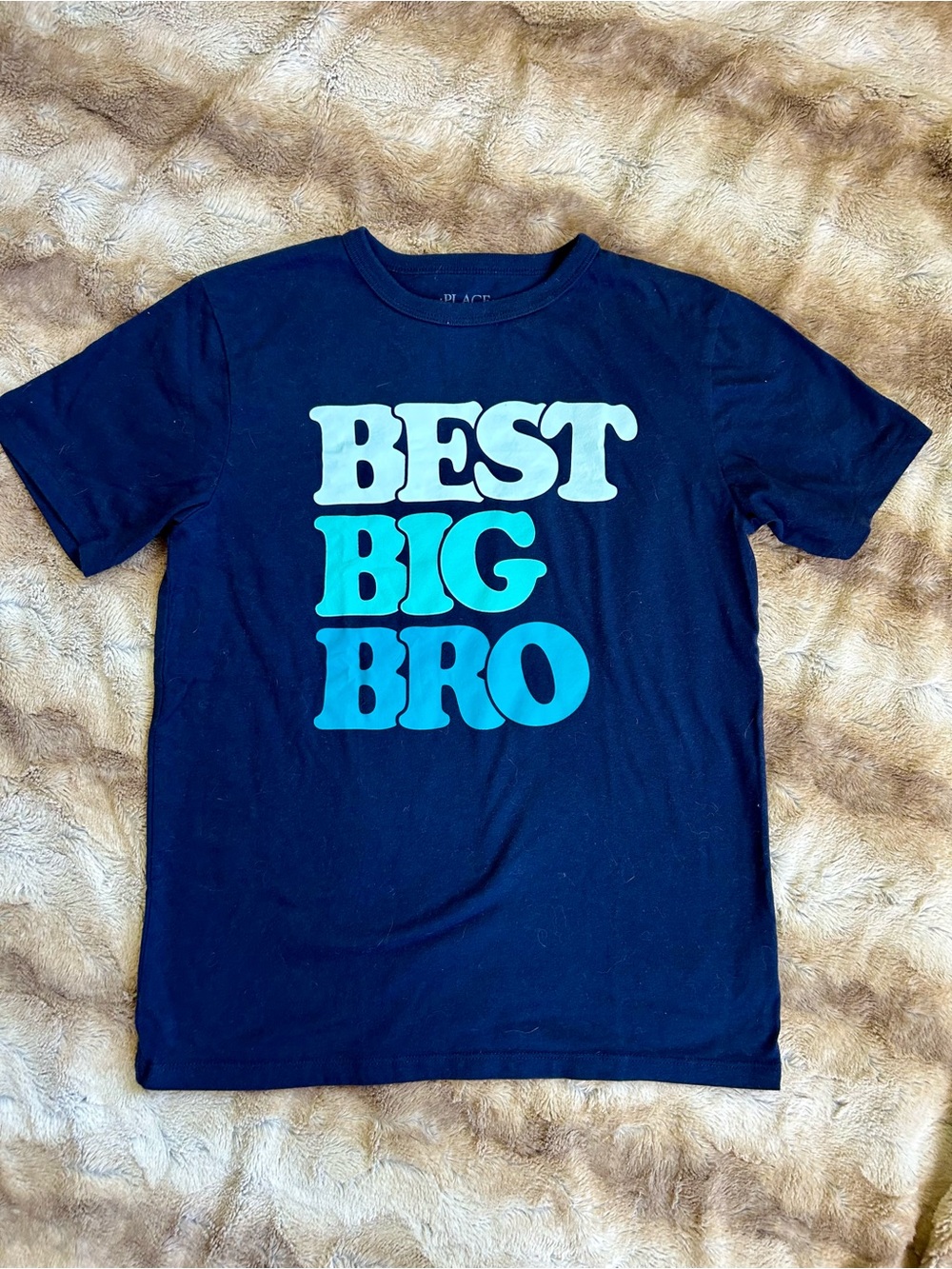 Childrens Place Navy "Best Big Bro" Graphic Tee L